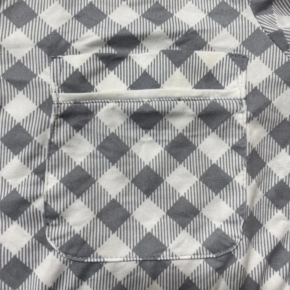 Kim Rogers Intimates Womens Shepard Check Pattern Button Up Pajama Top Small - Picture 8 of 11